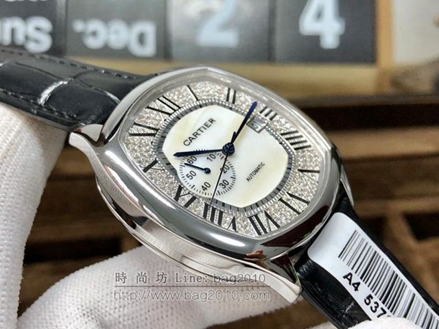 CARTIER手錶 2018最時尚單品 卡地亞經典系列 頂級奢華風格真鑽鑲嵌 卡地亞男士腕表  hds1018